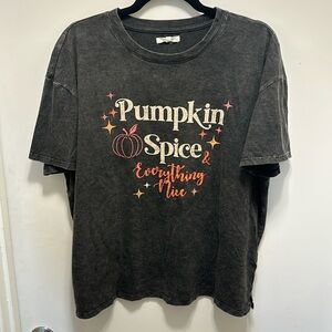 Maurices Pumpkin Spice and Everything Nice T-Shirt Size L